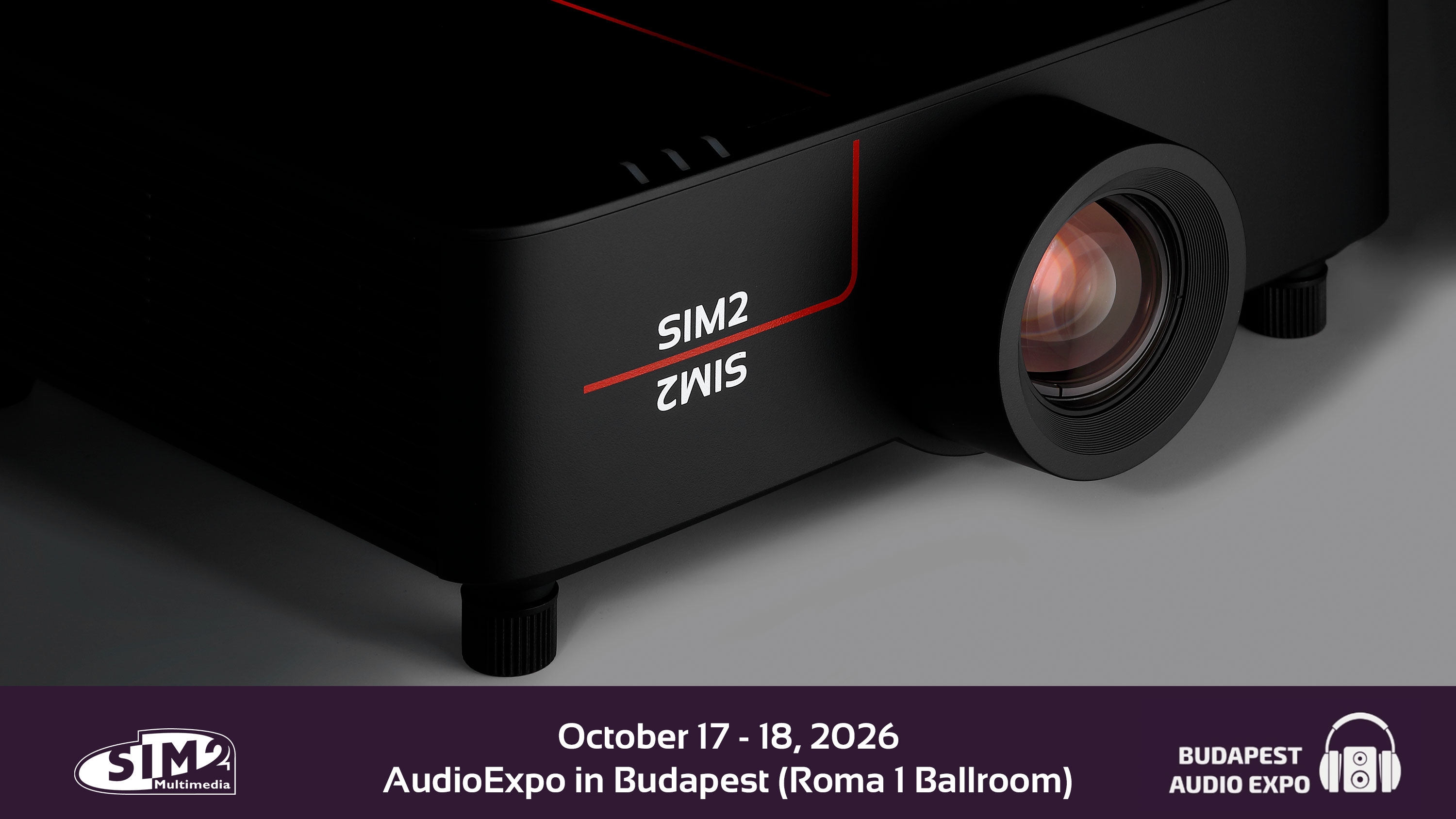 SIM2 UltraNero 4 at AudioExpo in Budapest with Hazimozi Studio